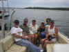 Group take the Jungle Ride through Okoboji's canal system.