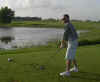 Mark tees off at Brooks.