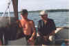 Tim explains the depth meter to Uncle Claire
